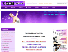 Tablet Screenshot of abcdance.com